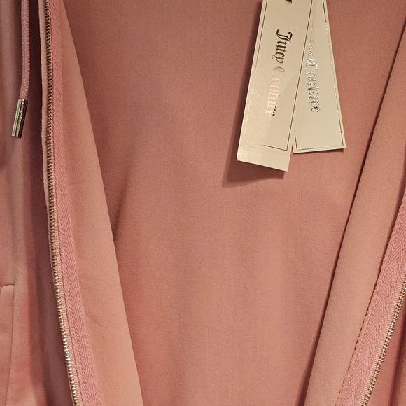 Juicy Couture Y2K Rose Pink Iconic Velour Hoodie - Picture 10 of 11